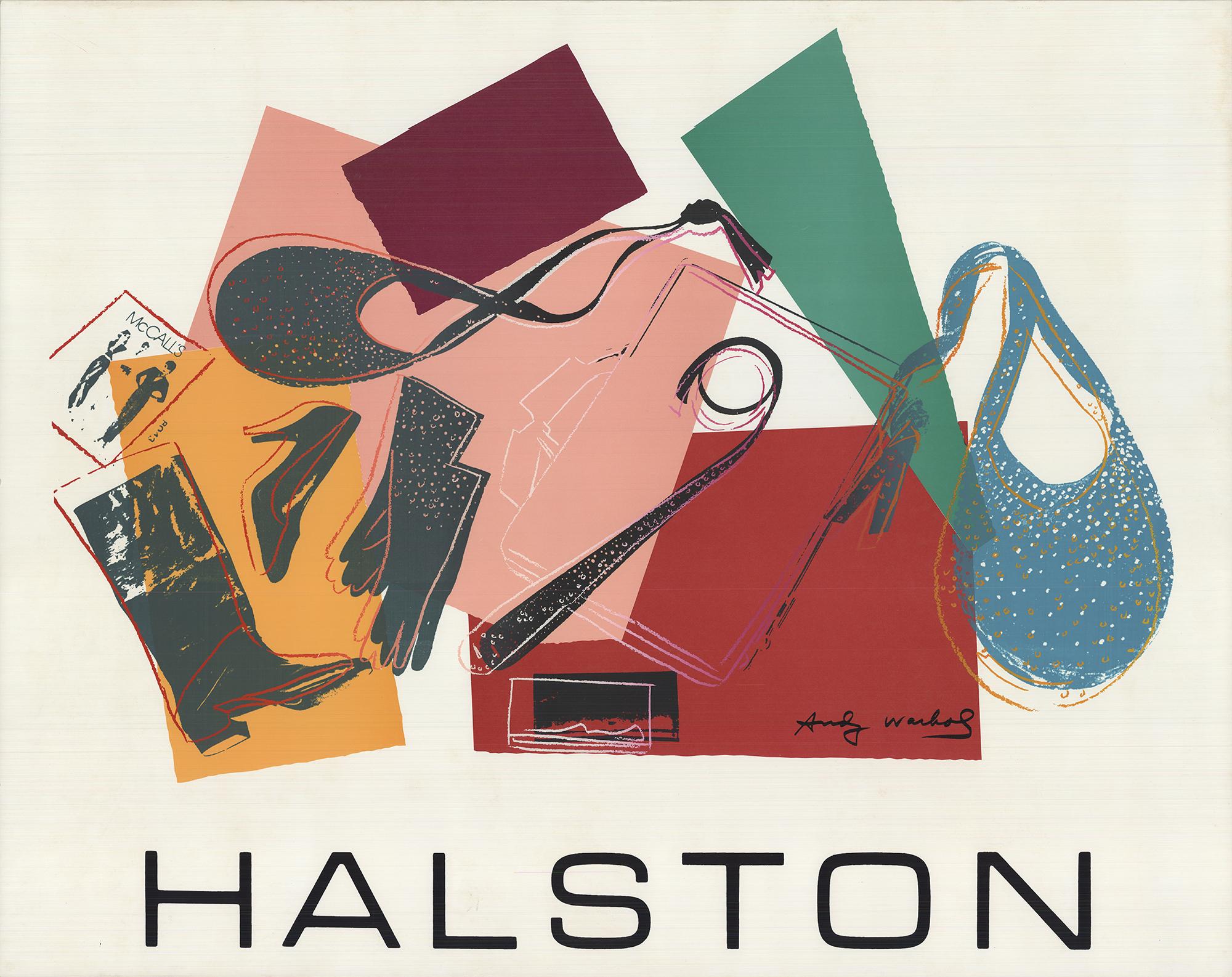 Cartel de la campaña publicitaria de Halston - PRIMERA EDICIÓN