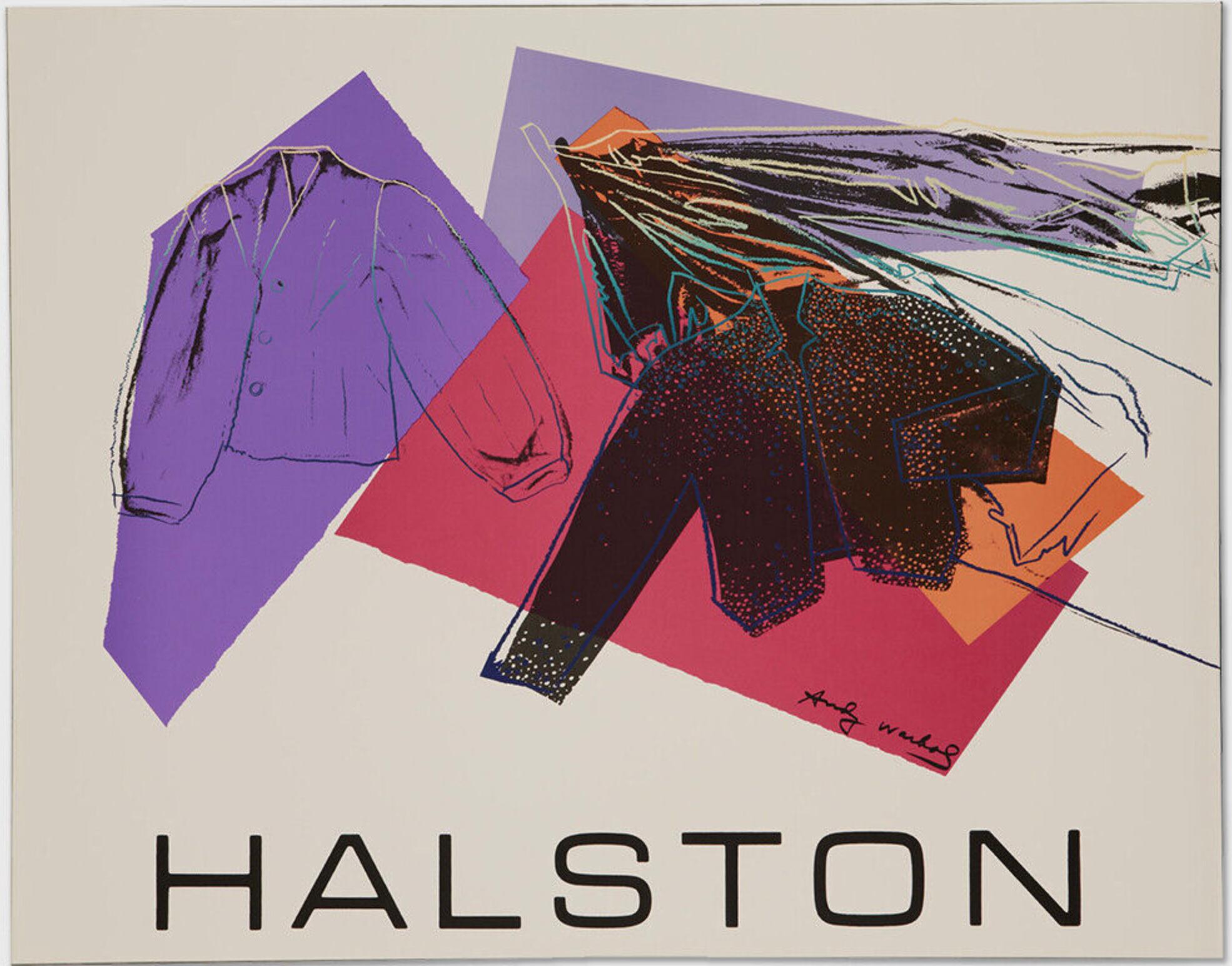 Andy Warhol - Affiche de la campagne publicitaire Halston Women's Wear
