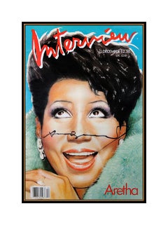 Andy Warhol Hand Signed Aretha Franklin Color Lithograph Interview Magazine Art