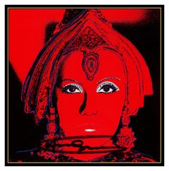 Andy Warhol Hand Signed Color Lithograph The Star Mata Hari Greta Garbo Myths