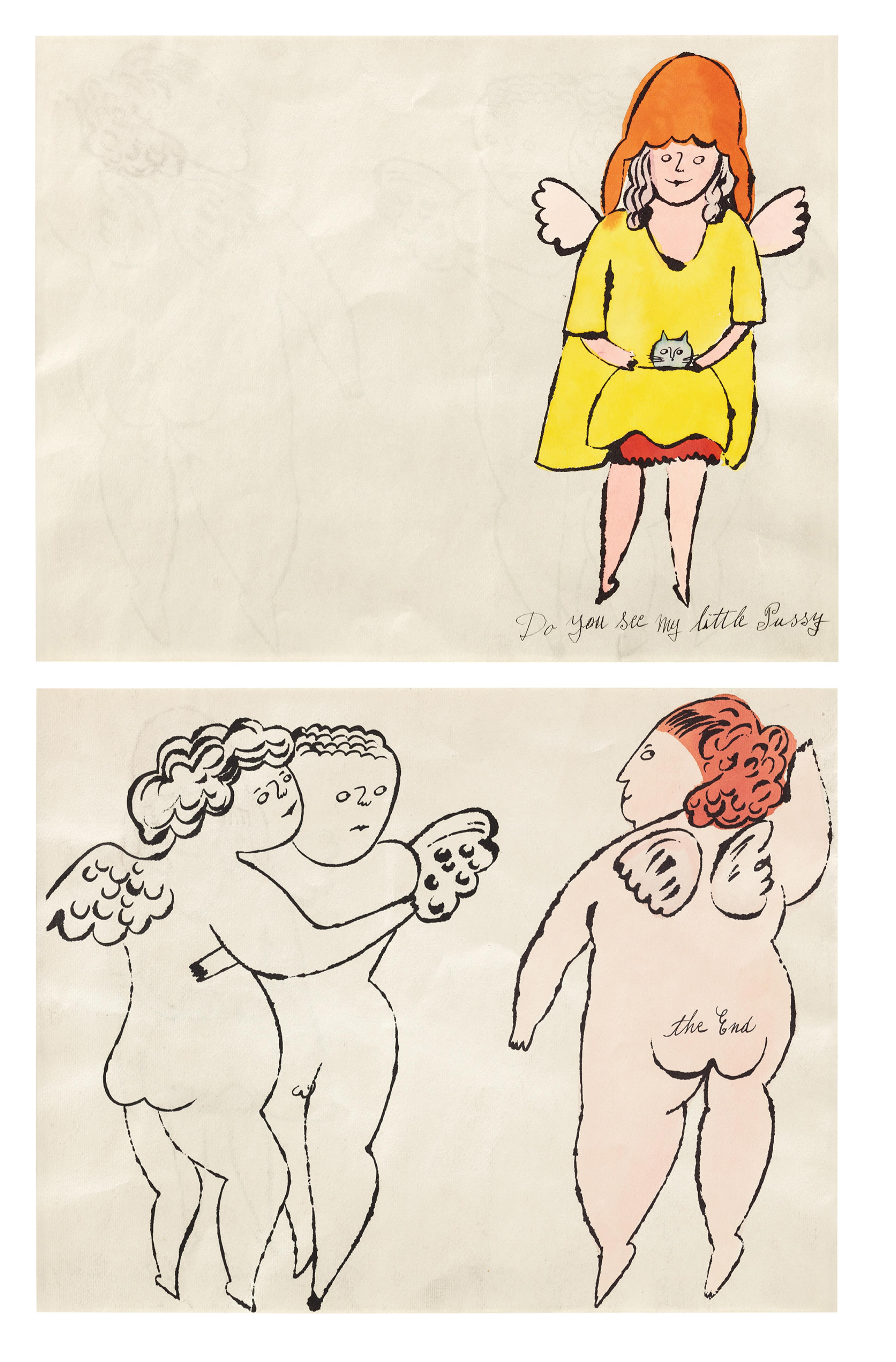 Andy Warhol In the Bottom of My Garden (hand colored lithograph)