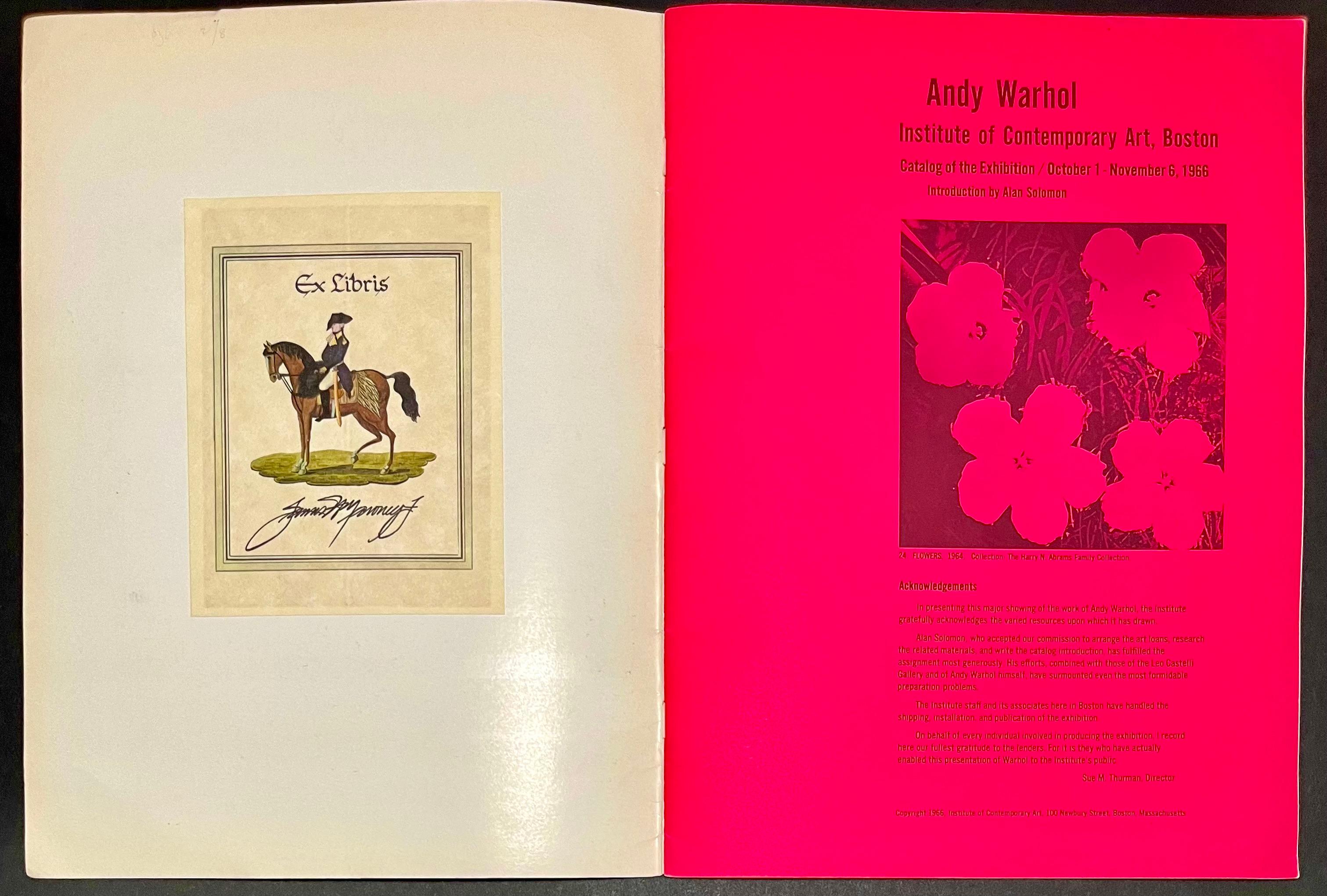 Andy Warhol Instituto de Arte Contemporáneo 1966 (catálogo Autorretrato de Andy Warhol) en venta 9