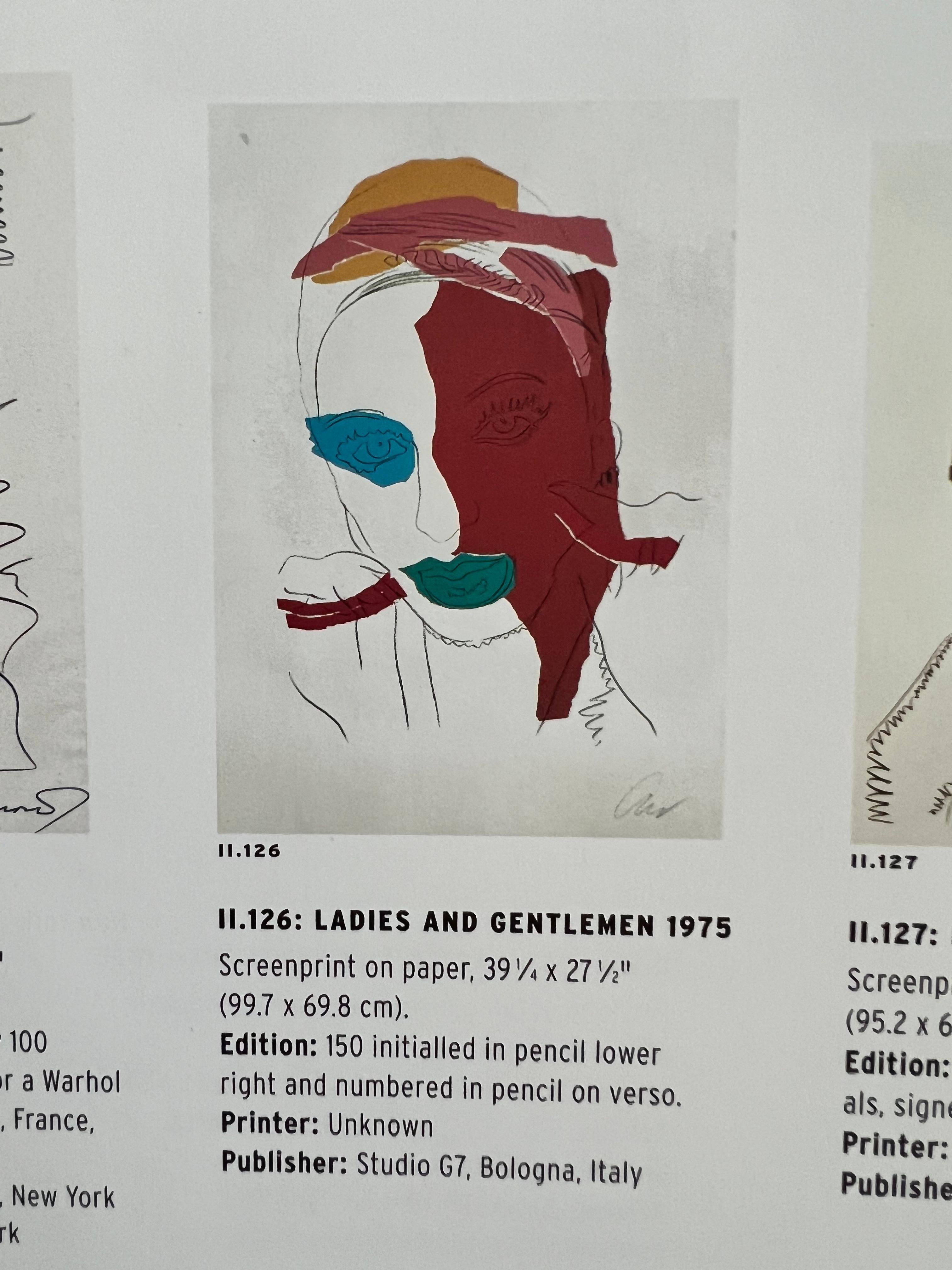 Andy Warhol - LADIES AND GENTLEMEN ( Ref II.126 ) - Sérigraphie signée 1975 en vente 5