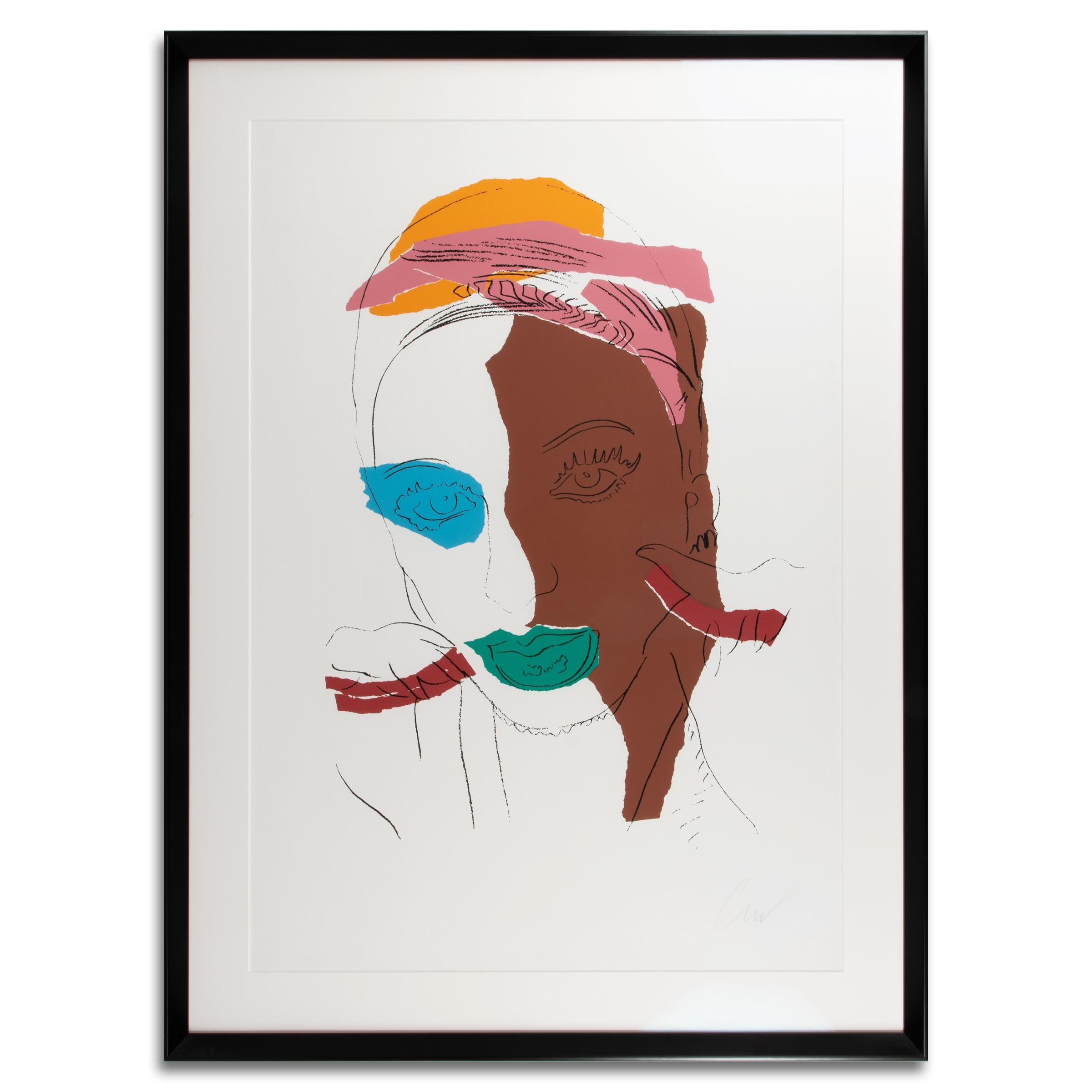 Andy Warhol (American, 1928-1987)
Ladies and Gentlemen, 1975
Medium: Screenprint on paper
Sheet dimensions: 99.7 x 69.8 (39.25 x 27.5 in)
Frame dimensions: 114.5 x 85.5 x 5 cm (45.1 x 33.7 x 2 in)
Edition of 150: Hand-signed and numbered in