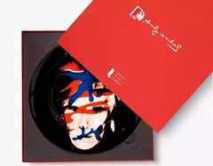 Andy Warhol Edición limitada Autorretrato de camuflaje 1986 Plato de porcelana con caja de regalo