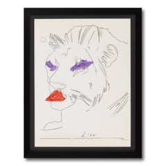 Andy Warhol, Lion - Estampe signée, Pop Art
