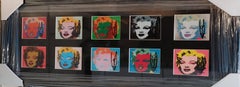 Andy Warhol Marilyn 1967 10 Cards hand signed, Framed