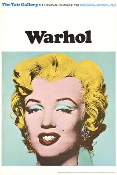 Andy Warhol-Marilyn-30" x 20"-Poster-1971-Pop Art-Multicolor, Yellow