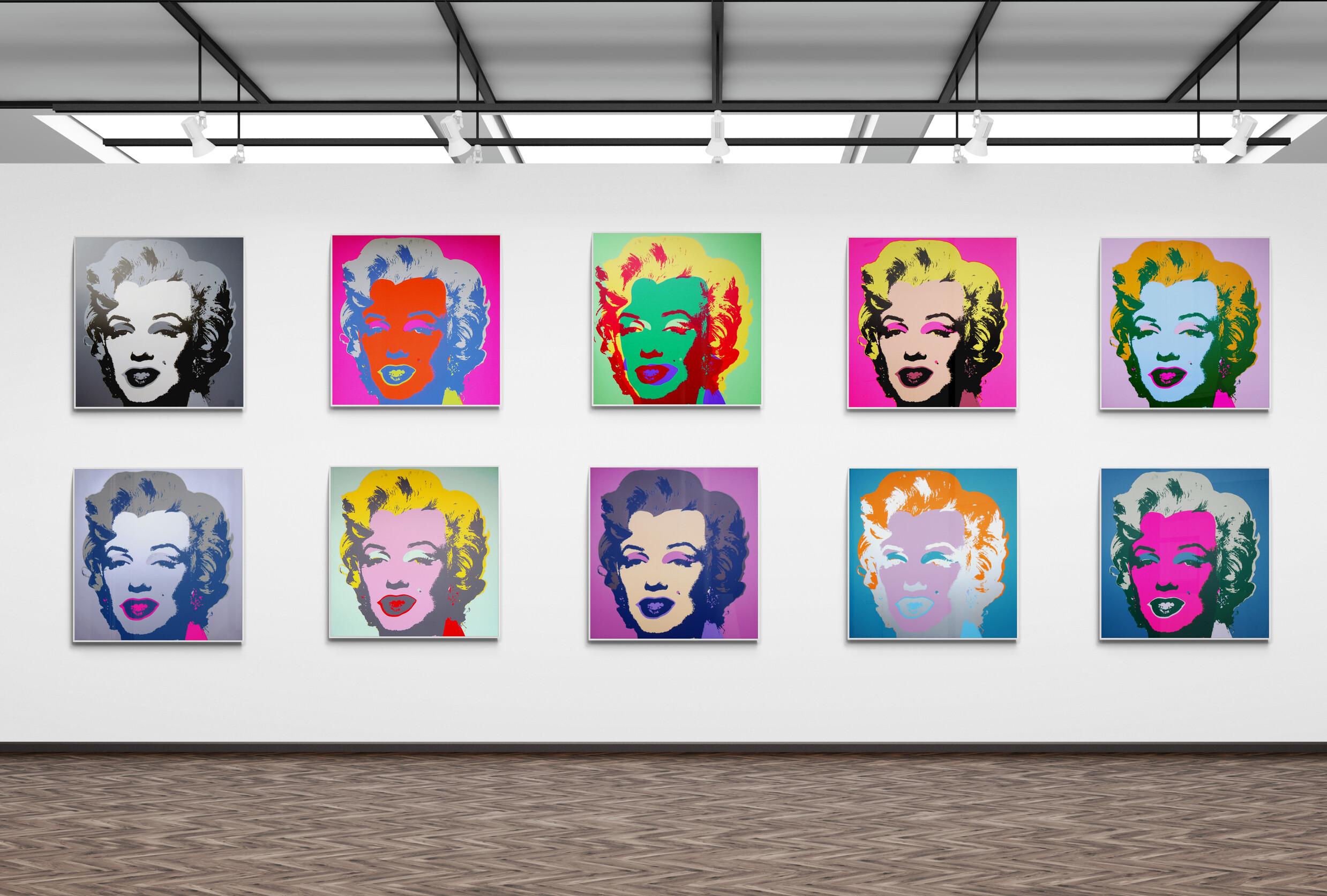 Andy Warhol (Sunday B. Morning) - MARILYN PORTFOLIO

Date of creation: After Andy Warhol
Medium: 10 screen prints on museum board paper
Edition: Not numbered
Size: 36 x 36 in - 91.5 x 91.5 cm (each)
Condition: In mint conditions, brand new and never