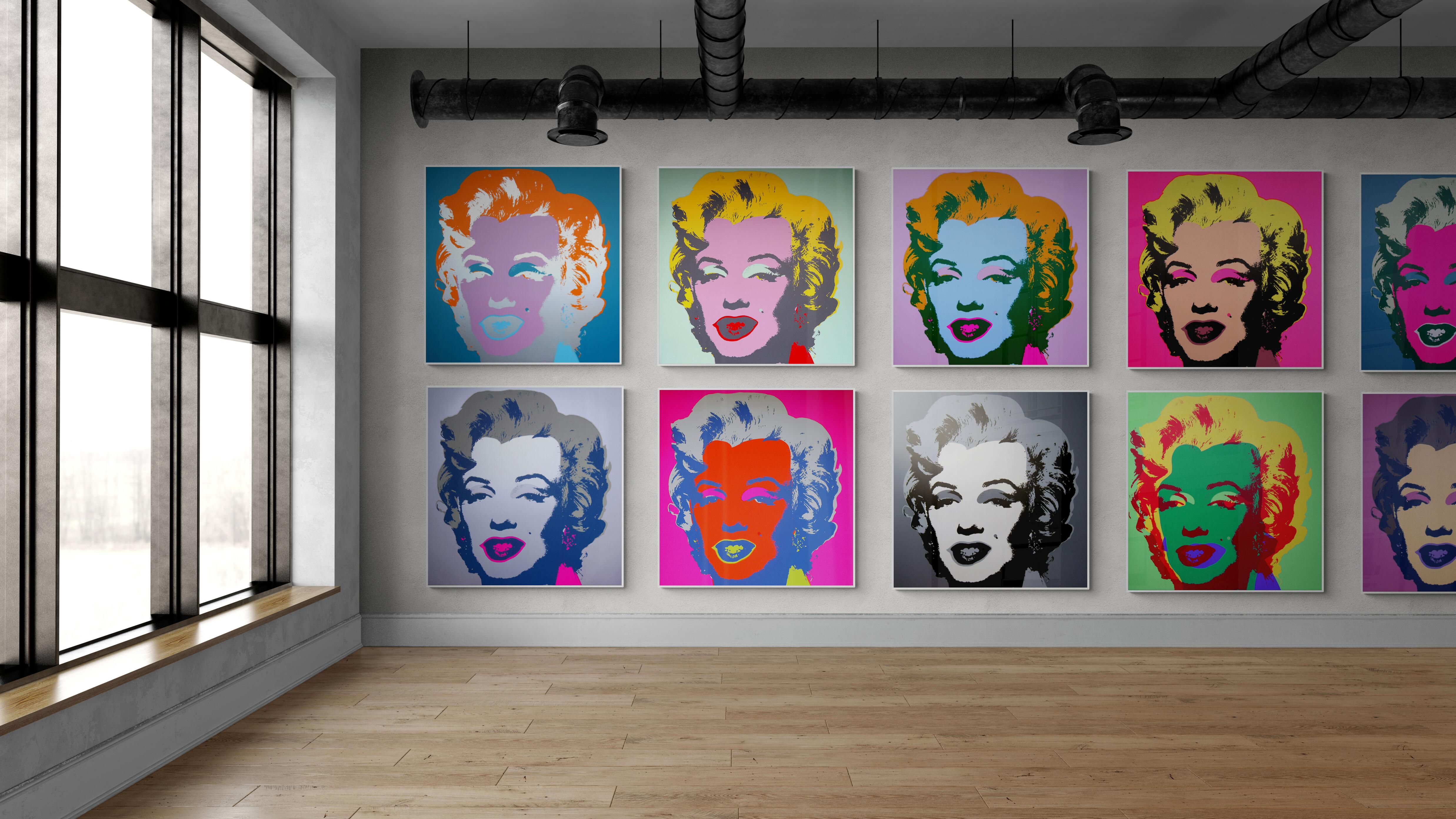 Andy Warhol - Portfolio MARILYN MONROE - 10 sérigraphies Pop Art Hollywood 12