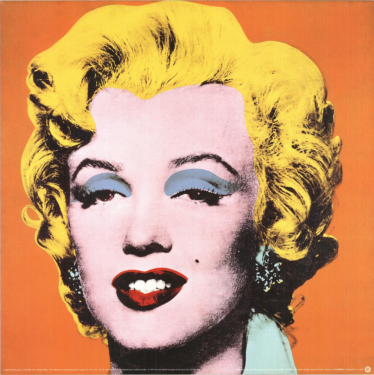 Paper Size: 25.5 x 25.5 inches ( 64.77 x 64.77 cm )
Image Size: 25.5 x 25.5 inches ( 64.77 x 64.77 cm )
Framed: No
Condition: A: Mint

Additional Details: Marilyn Orange by Andy Warhol, printed in 1995, published by Te neues Publishing in Kempen,