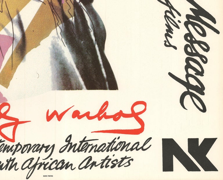 Mick Jagger Exhibition Poster, Offset Print, Andy Warhol, 1974 at