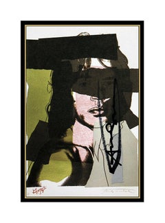 Andy Warhol Mick Jagger Color Lithograph Hand Signed Original Portrait Pop Art