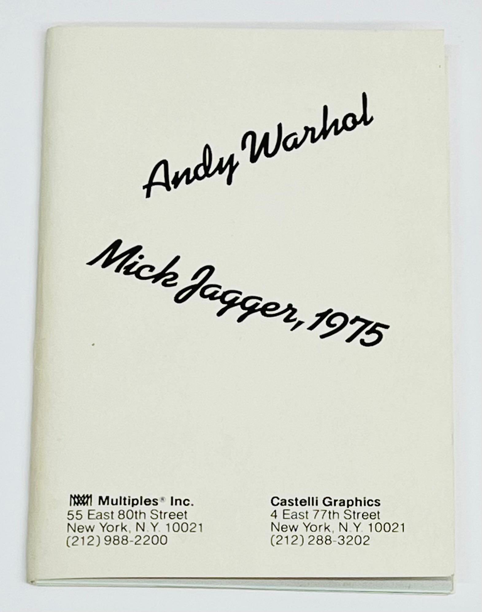 Andy Warhol Mick Jagger (portfolio of 10 Leo Castelli announcements)   8