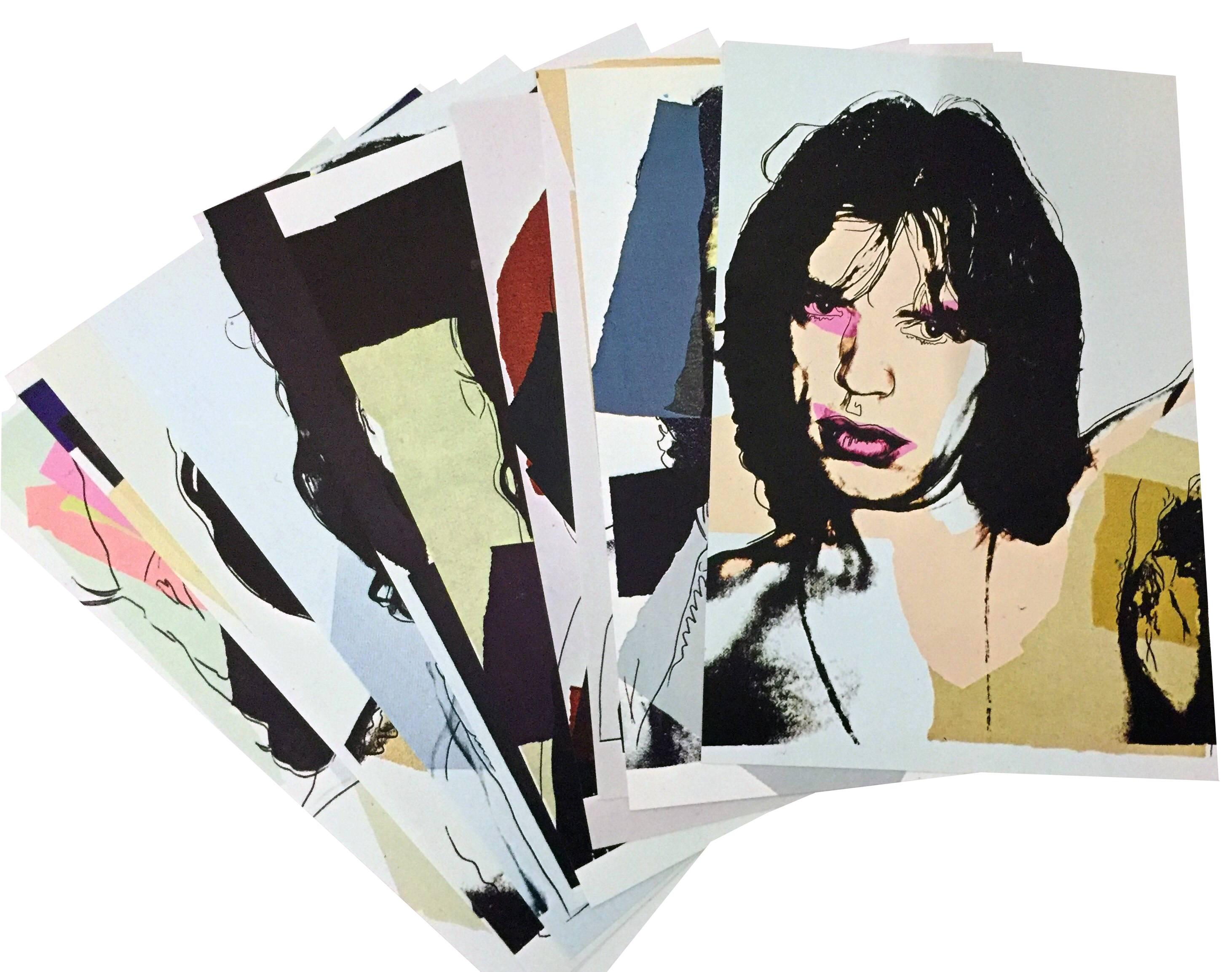 Andy Warhol Mick Jagger (portfolio de 10 announcements Warhol Leo Castelli) en vente 7