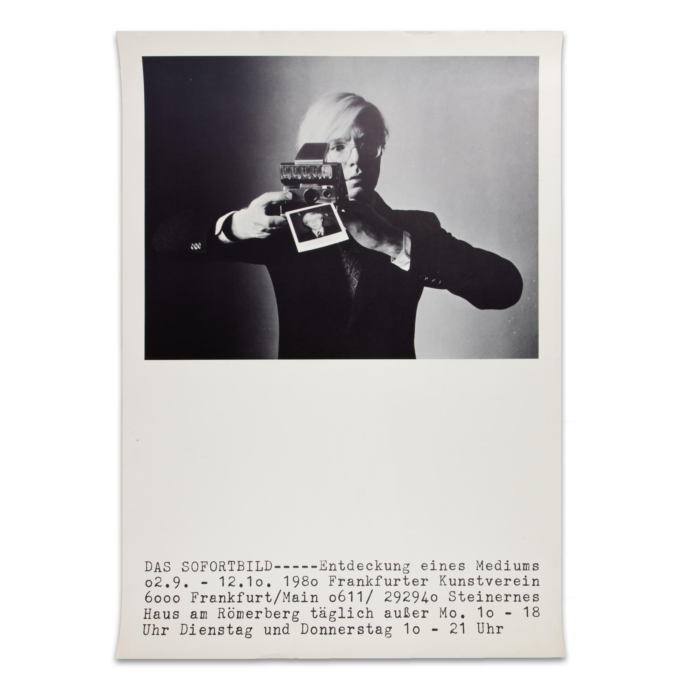 Andy Warhol - Affiche d'exposition originale de 1980, Das Sofortbild, Pop Art