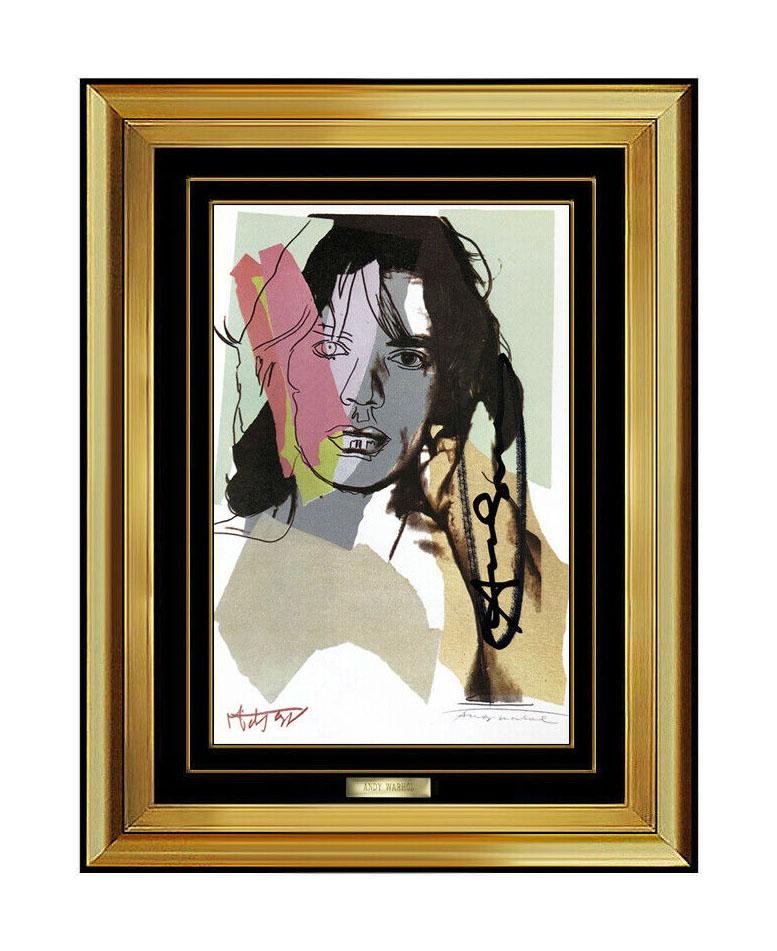 Andy Warhol Original & Authentic Hand Signed "Mick Jagger (Invitation)" Offset Lithograph, Professionally Custom Framed and listed with the Submit Best Offer Option 

Now Accepting Offers: The item up for sale is a very rare Andy Warhol Signed