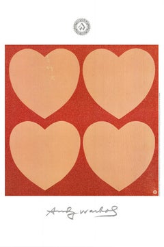 Pink Hearts X 4