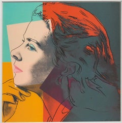 Portrait of Ingrid Bergman Offset Print, Pop Art, Framed, 1983