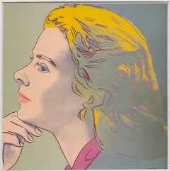 Portrait of Ingrid Bergman, Pop Art Offset Print, Framed, 1983