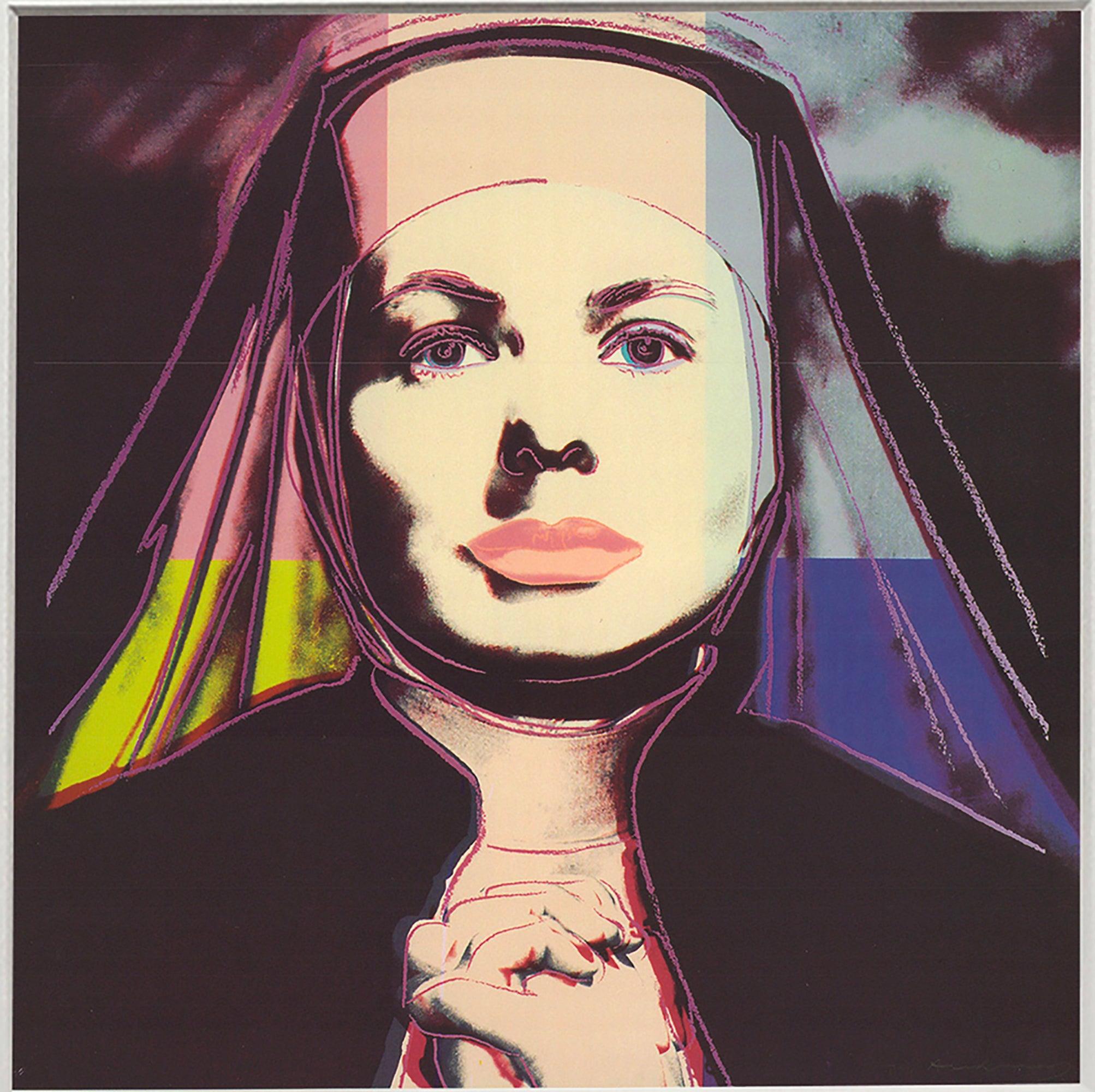 Andy Warhol 'Portrait of Ingrid Bergman the Nun' 1983 For Sale 1