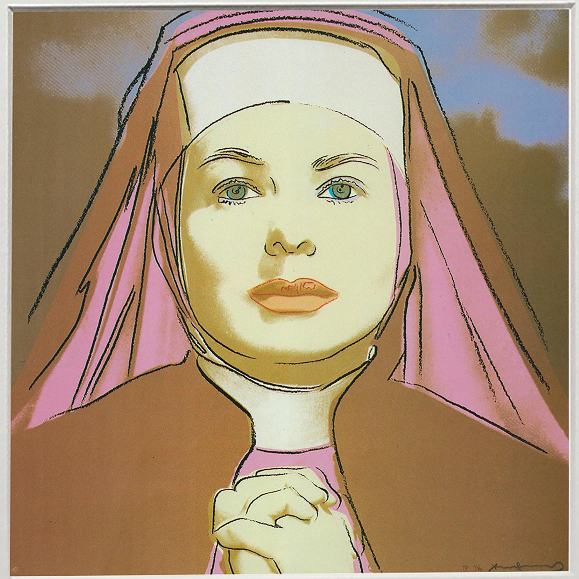 Andy Warhol 'Portrait of Ingrid Bergman the Nun' 1983 For Sale 1