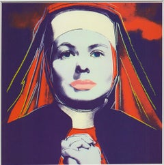 Andy Warhol 'Portrait of Ingrid Bergman the Nun' 1983 Vintage pop Art