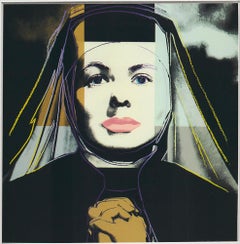 Andy Warhol 'Portrait of Ingrid Bergman the Nun' 1983 Vintage Pop Art