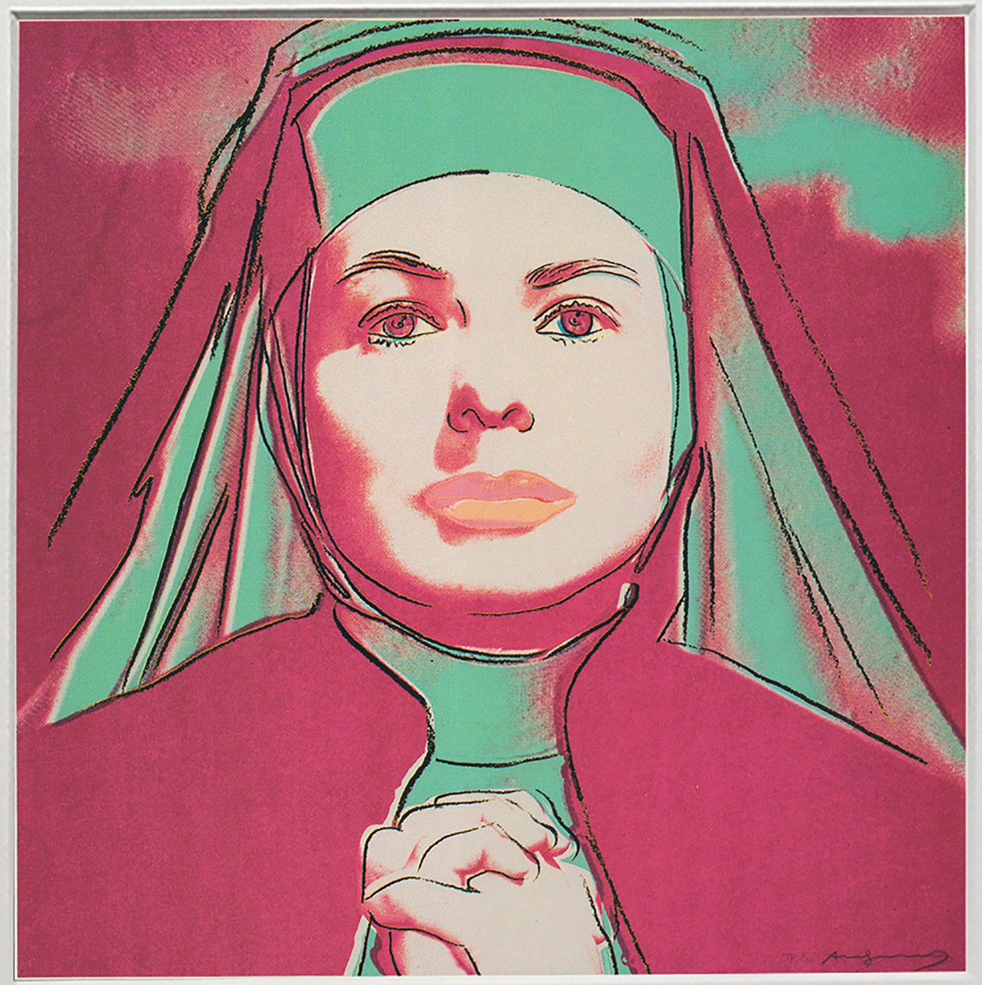 Andy Warhol 'Portrait of Ingrid Bergman the Nun' 1983 For Sale 1
