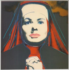 Andy Warhol 'Portrait of Ingrid Bergman the Nun' 1983 Vintage Pop Art