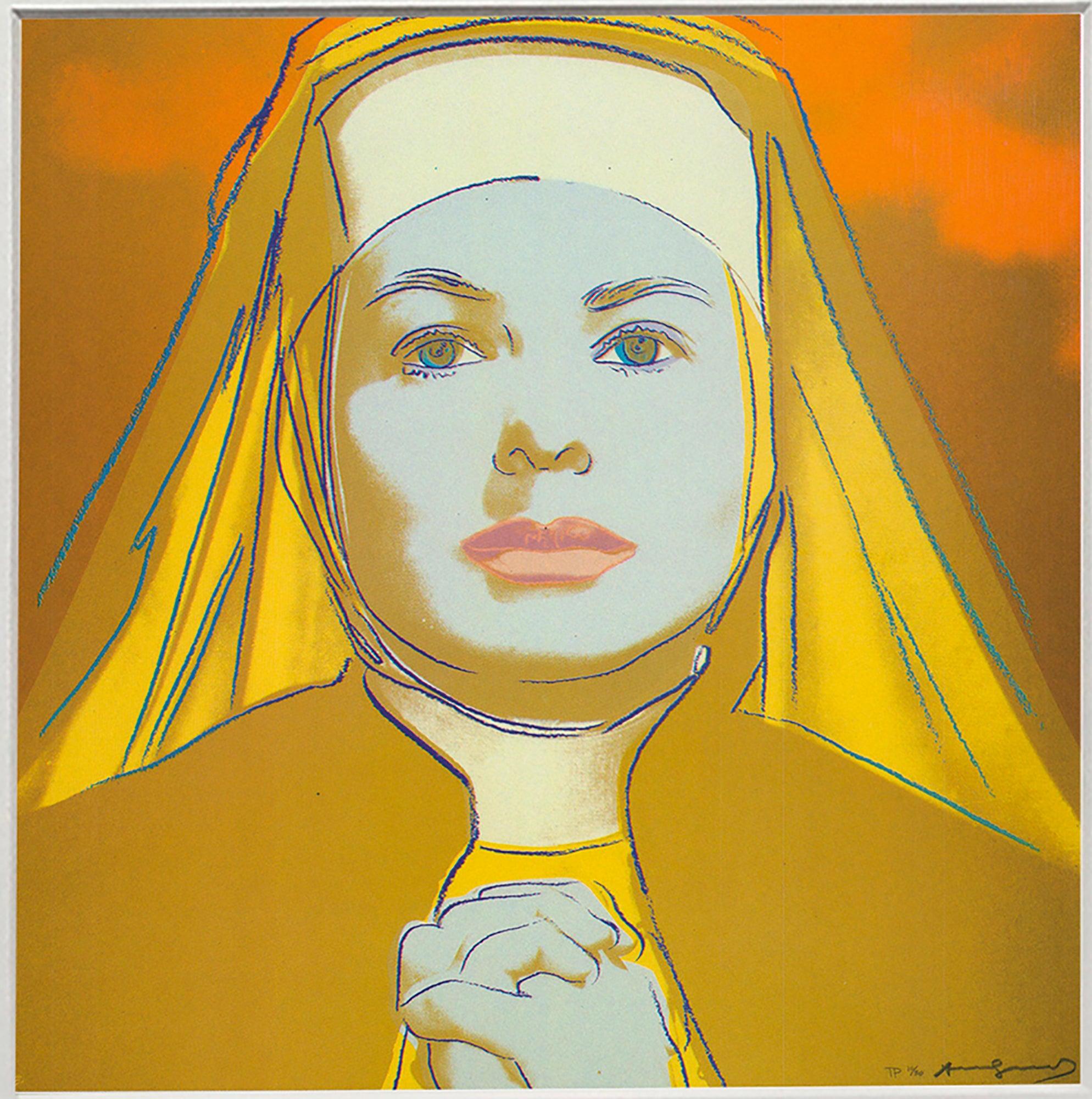 Andy Warhol 'Portrait of Ingrid Bergman the Nun' 1983 For Sale 1