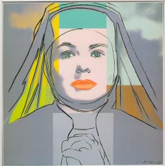 Andy Warhol 'Portrait of Ingrid Bergman the Nun' 1983 Vintage Pop Art