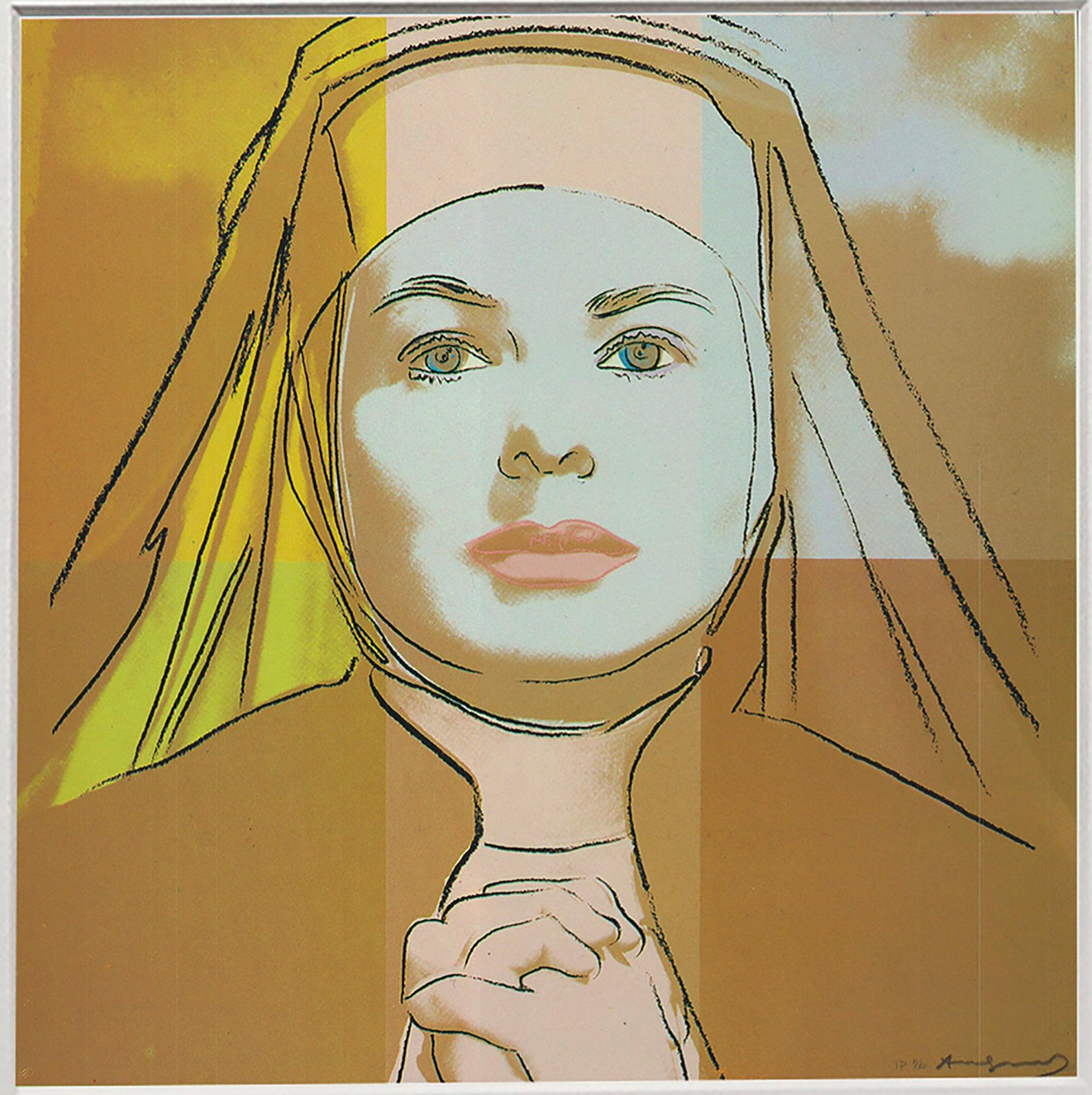Andy Warhol 'Portrait of Ingrid Bergman the Nun' 1983 For Sale 1