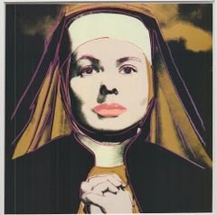 Andy Warhol 'Portrait of Ingrid Bergman the Nun' 1983 Pop Art Vintage