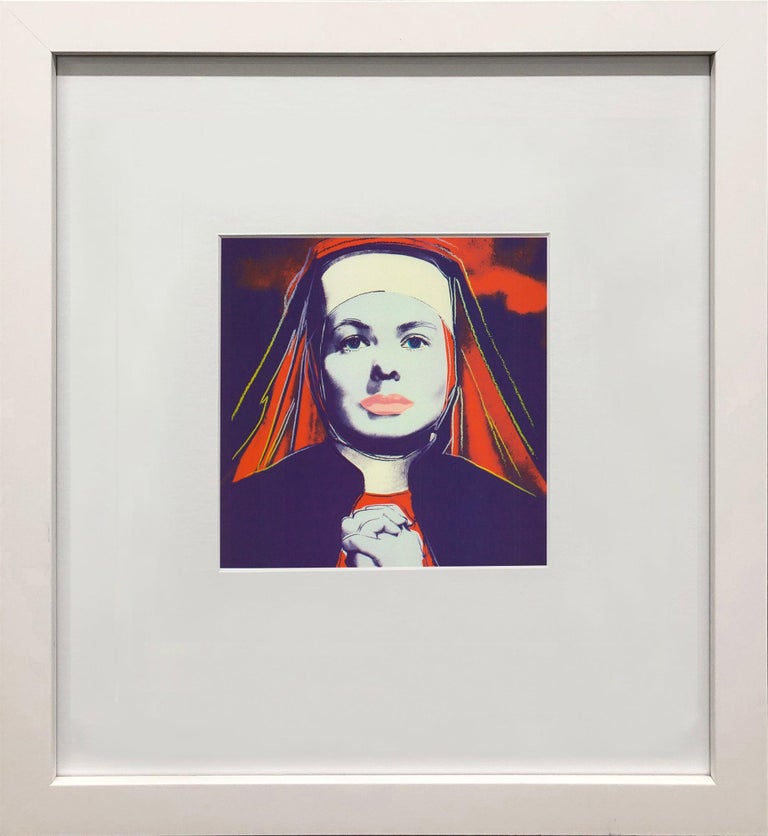Andy Warhol 'Portrait of Ingrid Bergman the Nun' 1983 Vintage pop