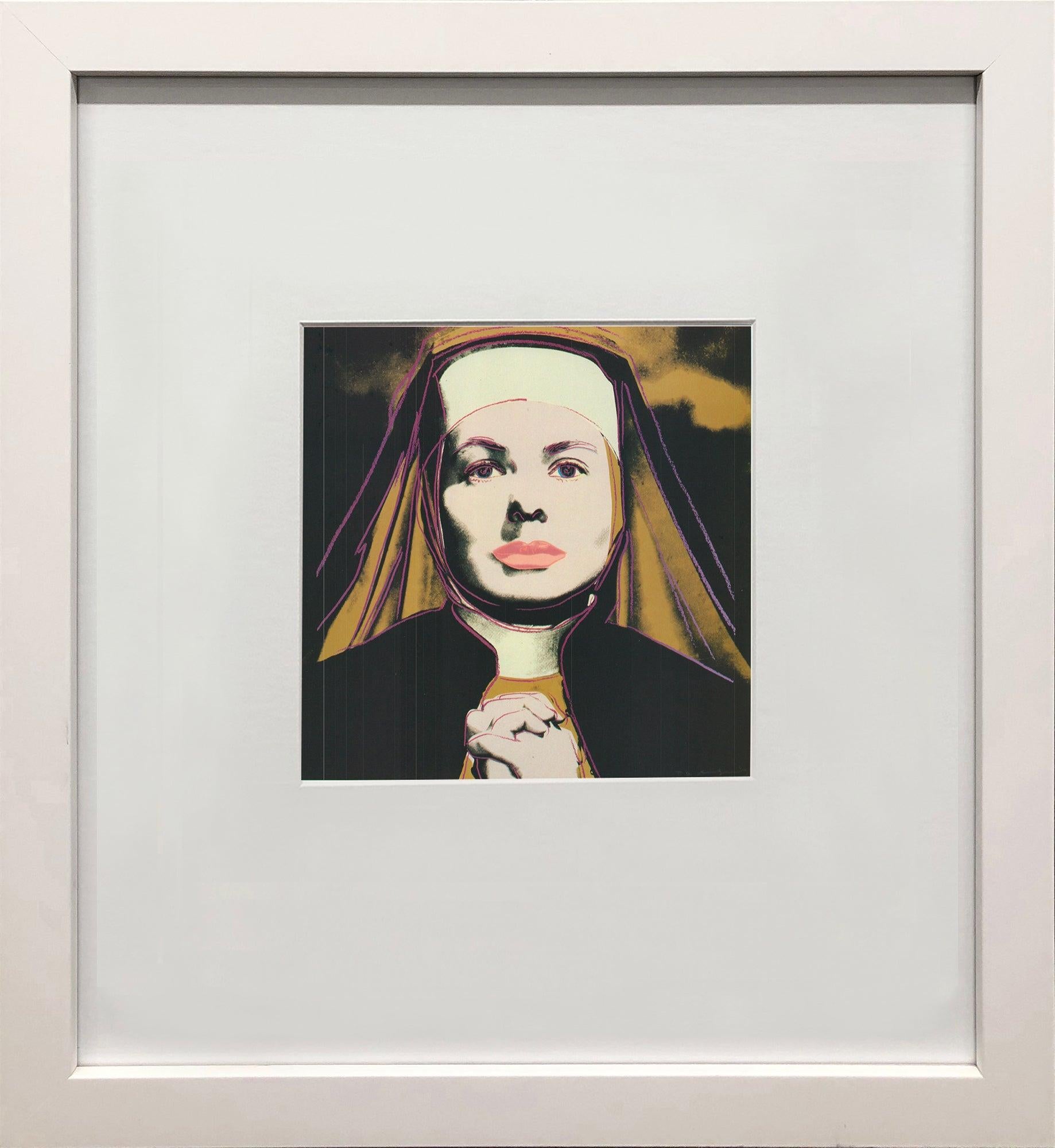 Andy Warhol 'Portrait of Ingrid Bergman the Nun' 1983 Pop Art Vintage