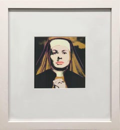 Andy Warhol 'Portrait of Ingrid Bergman the Nun' 1983 Pop Art Vintage