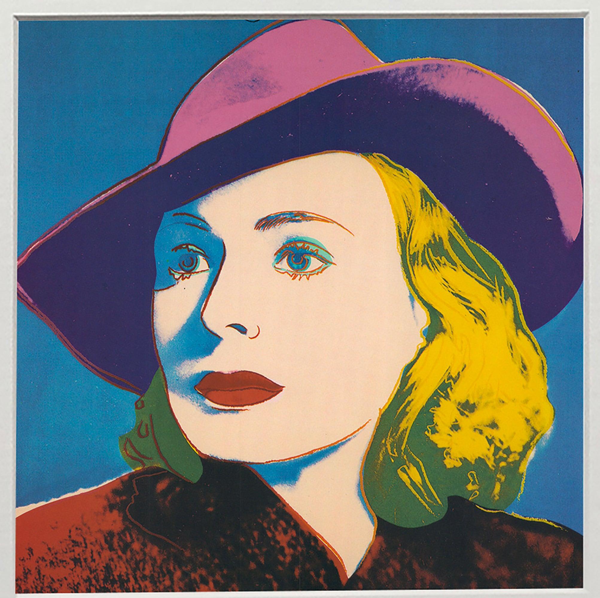 Andy Warhol 'Portrait of Ingrid Bergman with Hat' 1983 For Sale 1