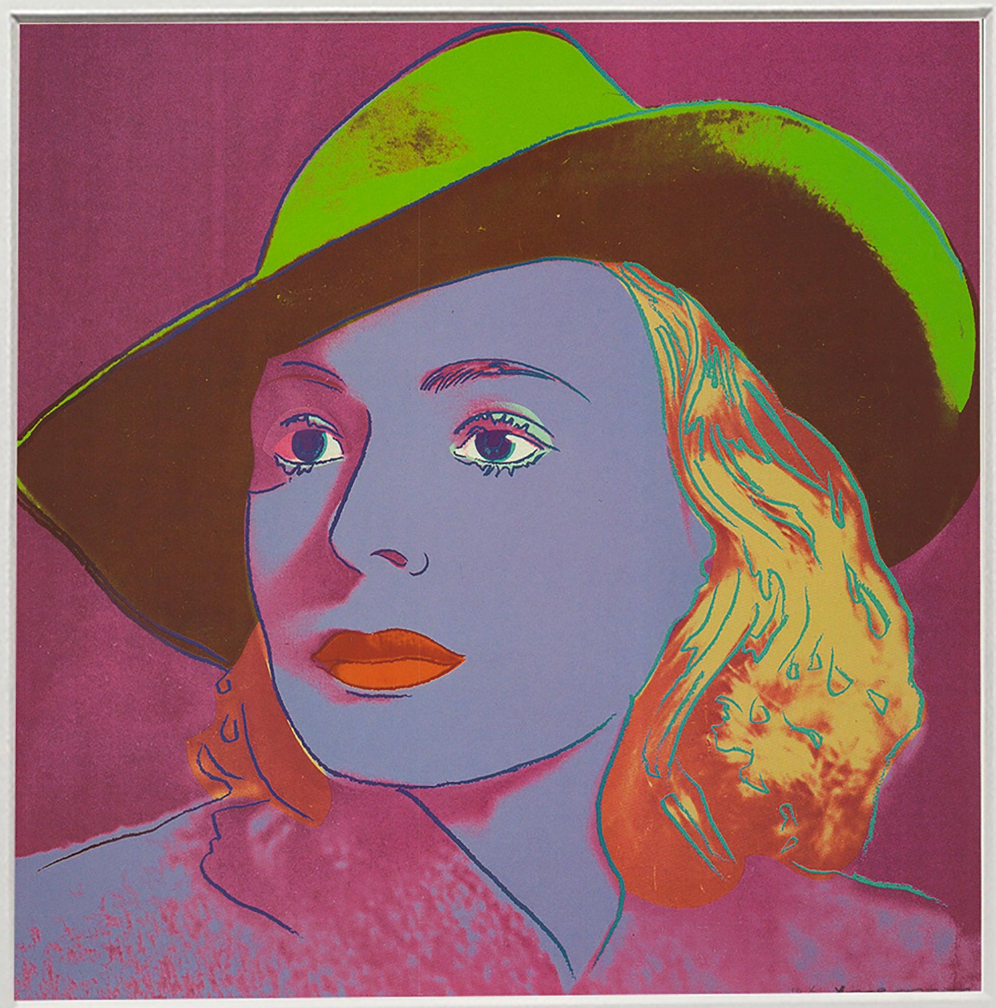 Andy Warhol 'Portrait of Ingrid Bergman with Hat' 1983 For Sale 1