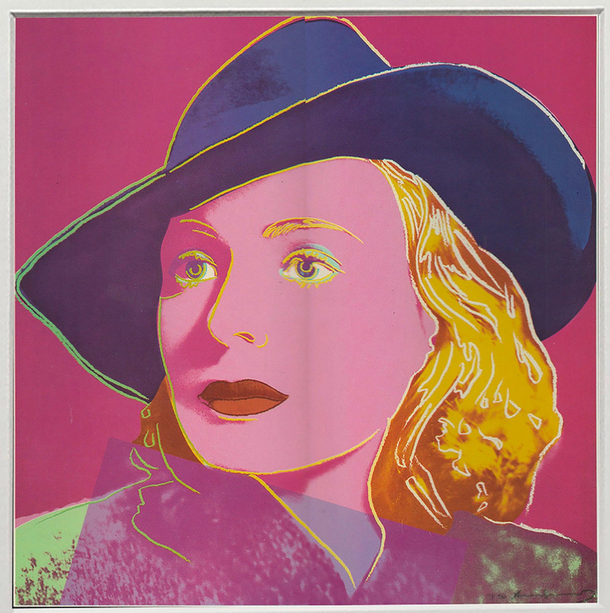 Andy Warhol 'Portrait of Ingrid Bergman with Hat' 1983 For Sale 1