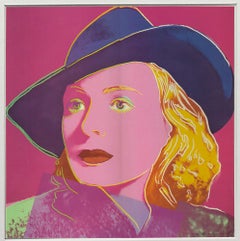 Andy Warhol 'Portrait of Ingrid Bergman with Hat' 1983