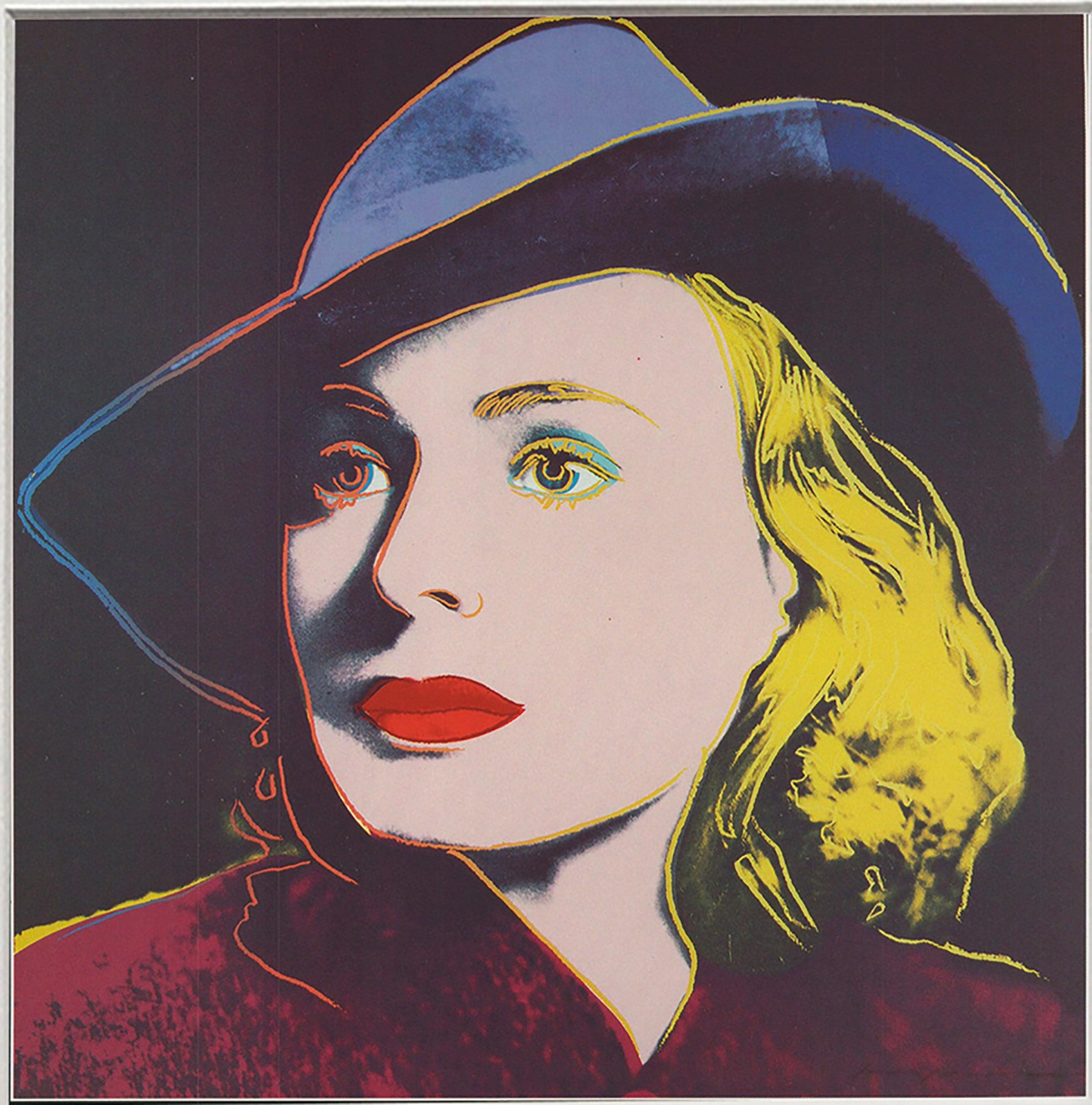 Andy Warhol 'Portrait of Ingrid Bergman with Hat' 1983 For Sale 1
