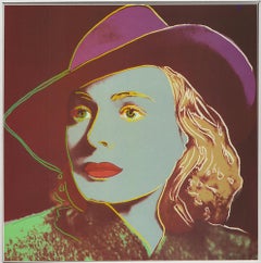 Andy Warhol 'Portrait of Ingrid Bergman with Hat' 1983