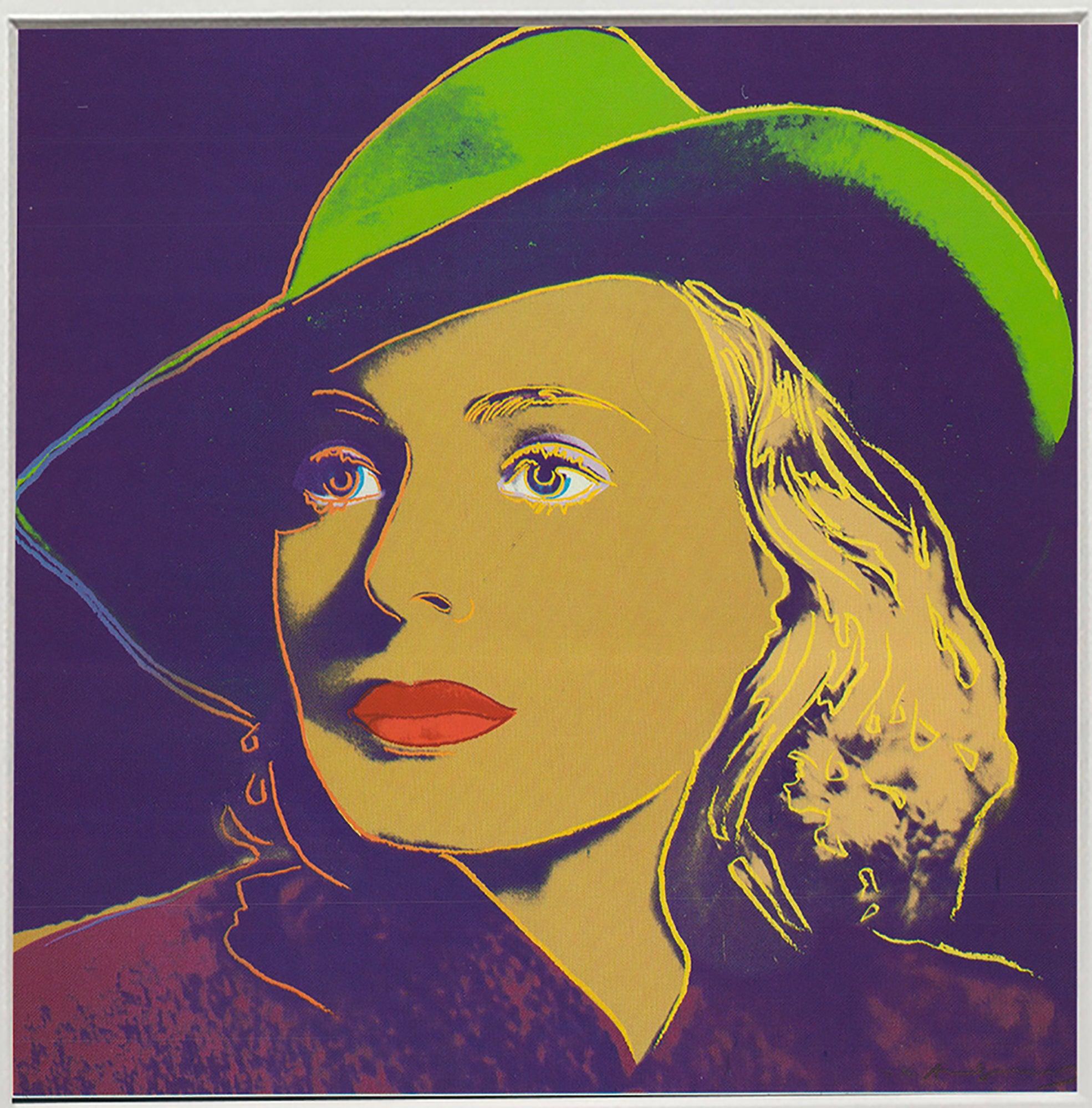 Andy Warhol 'Portrait of Ingrid Bergman with Hat' 1983 For Sale 1