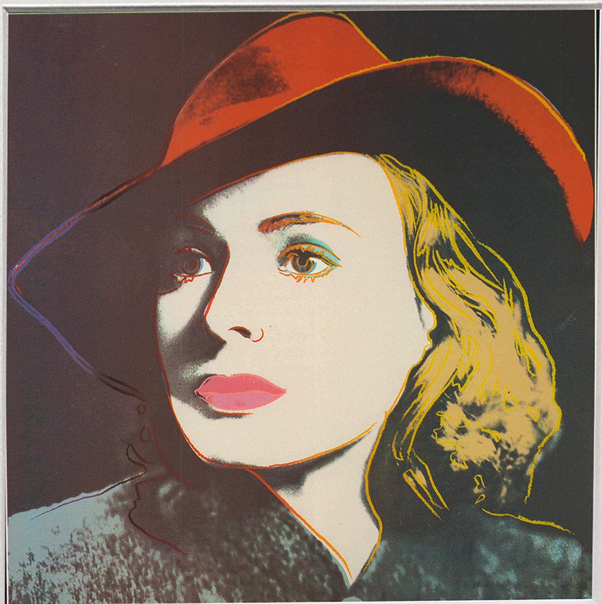 Andy Warhol 'Portrait of Ingrid Bergman with Hat' 1983 For Sale 1