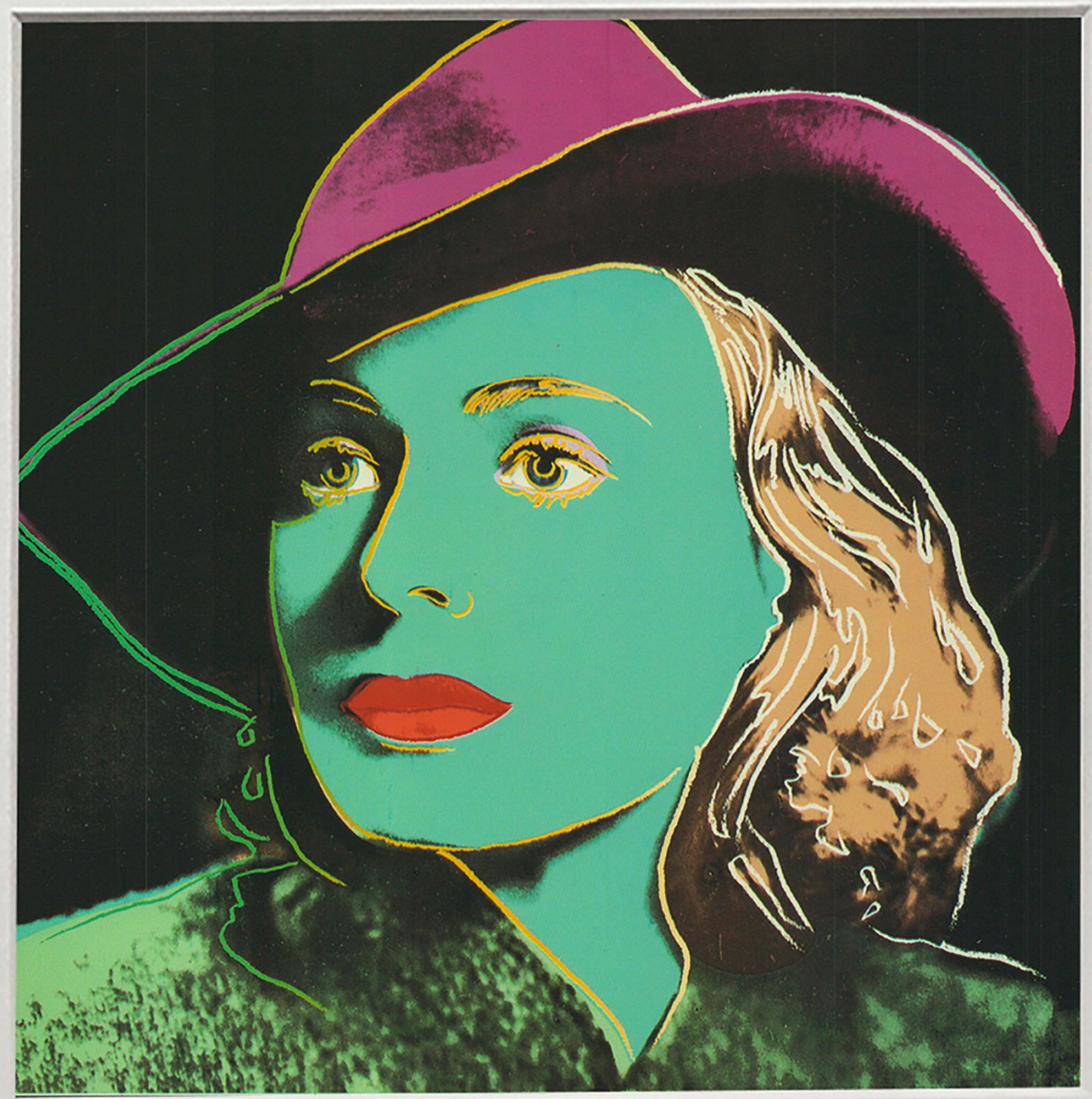 Andy Warhol 'Portrait of Ingrid Bergman with Hat' 1983 For Sale 1