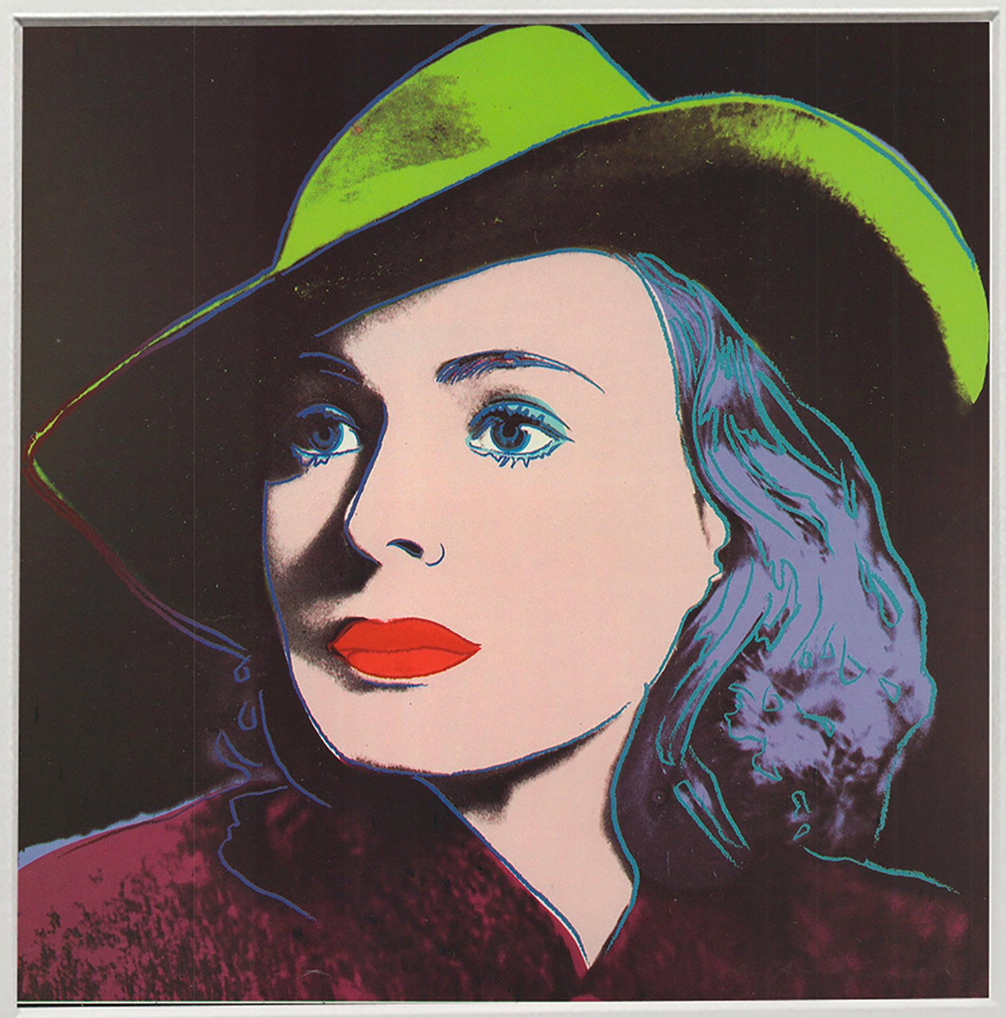 Andy Warhol 'Portrait of Ingrid Bergman with Hat' 1983 For Sale 1