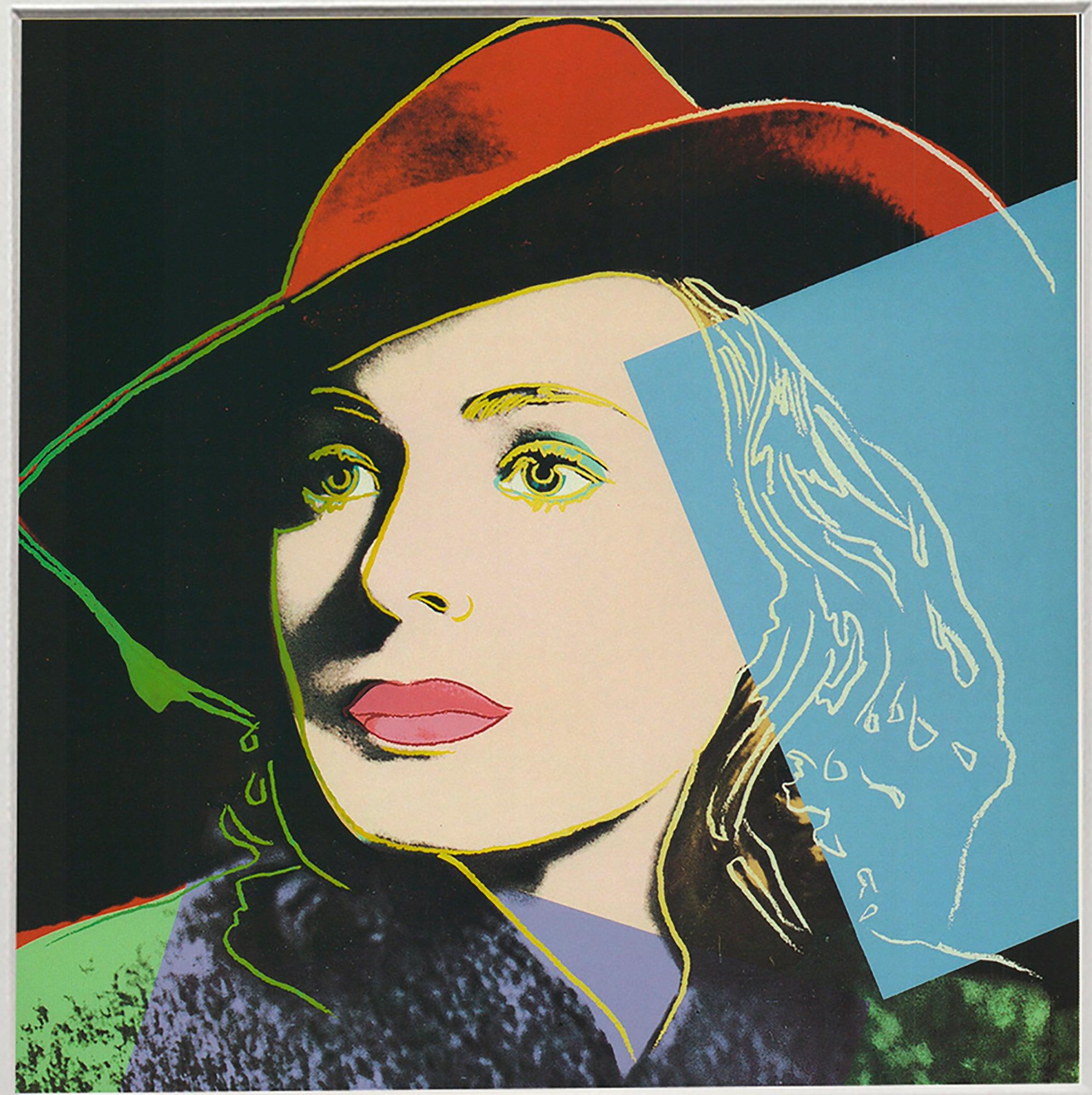 Andy Warhol 'Portrait of Ingrid Bergman with Hat' 1983 For Sale 1