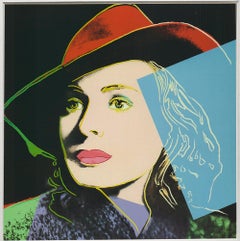 Andy Warhol 'Portrait of Ingrid Bergman with Hat' 1983