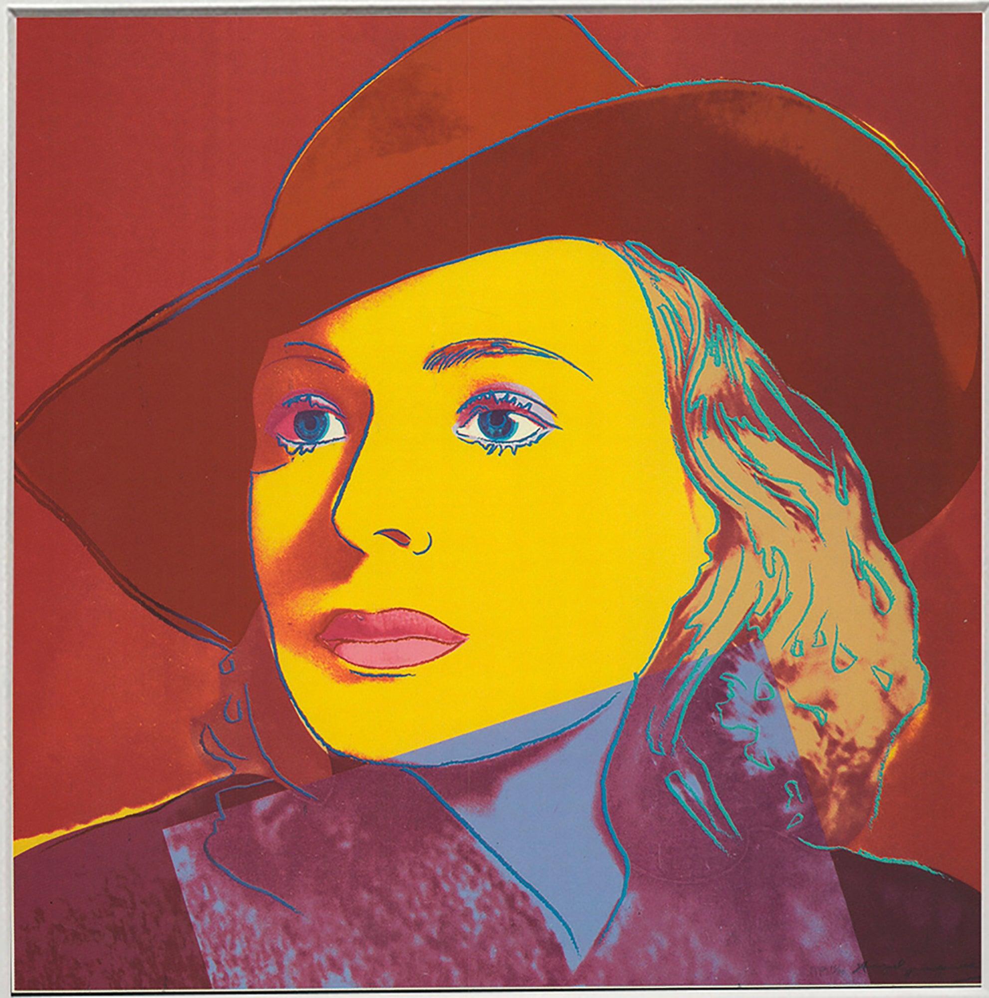 Andy Warhol 'Portrait of Ingrid Bergman with Hat' 1983 For Sale 1
